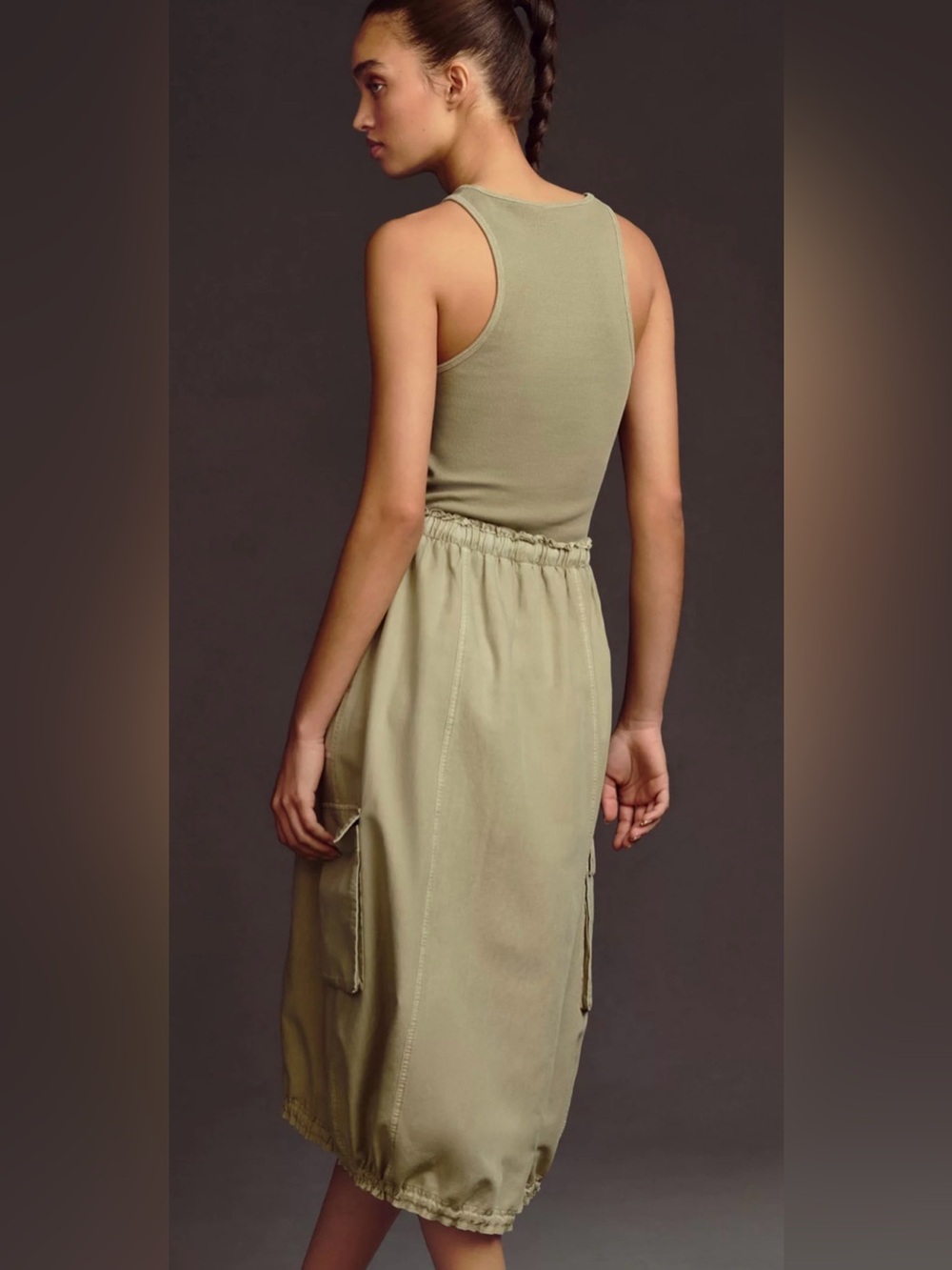 Daily Practice by Anthropologie High-Neck Tank Twofer Dress size M - Picture 3 of 8